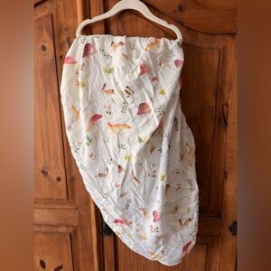 Loulou lollipop Whimsical Forest Print crib sheet